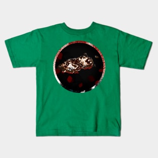 Goner - Glitch Digital Abstract Art Cloud and Petals Kids T-Shirt